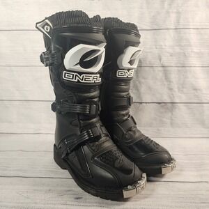 ONeal Rider 0335 Kids Youth Size 4 Motocross Boots Black EU 36 Dirt Bike Gear